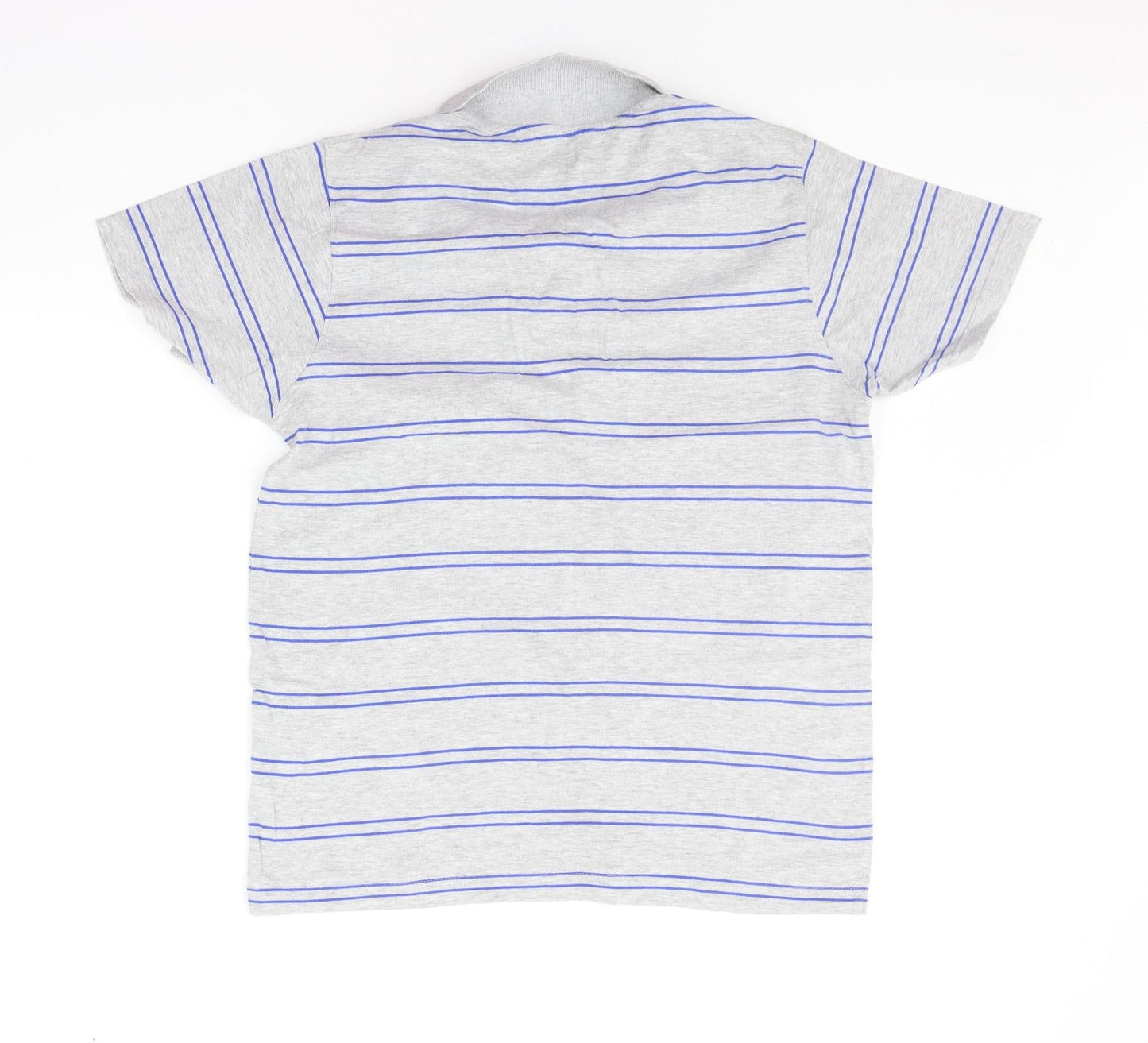 TEX Mens Grey Striped   Polo Size M