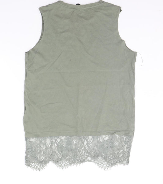Primark Womens Green   Basic Tank Size 12