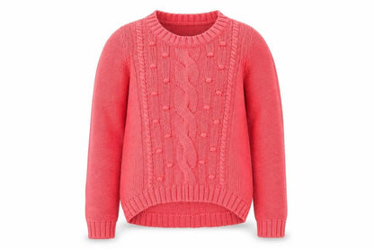 Front view of Gap girls’ orange jumper, size 10-11, years