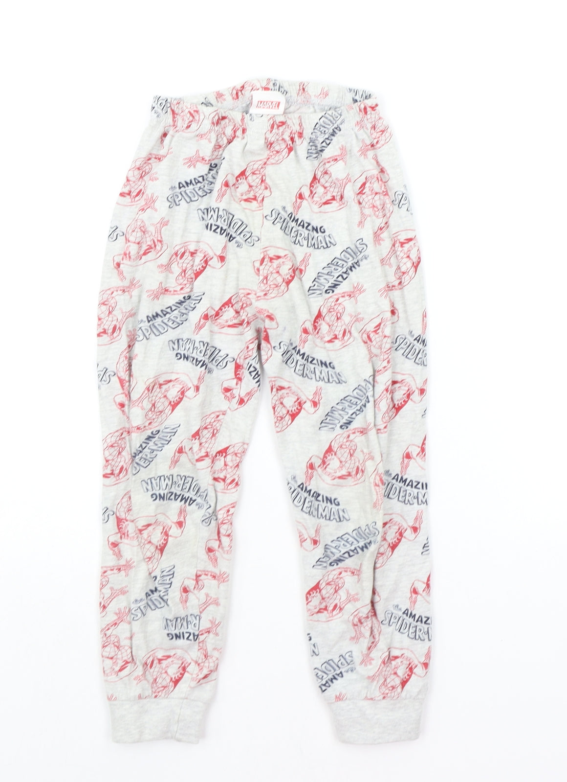 Primark Girls Grey Geometric  Top Pyjama Pants Size 4-5 Years  - MARVEL