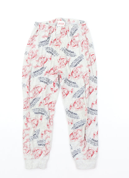 Primark Girls Grey Geometric  Top Pyjama Pants Size 4-5 Years  - MARVEL