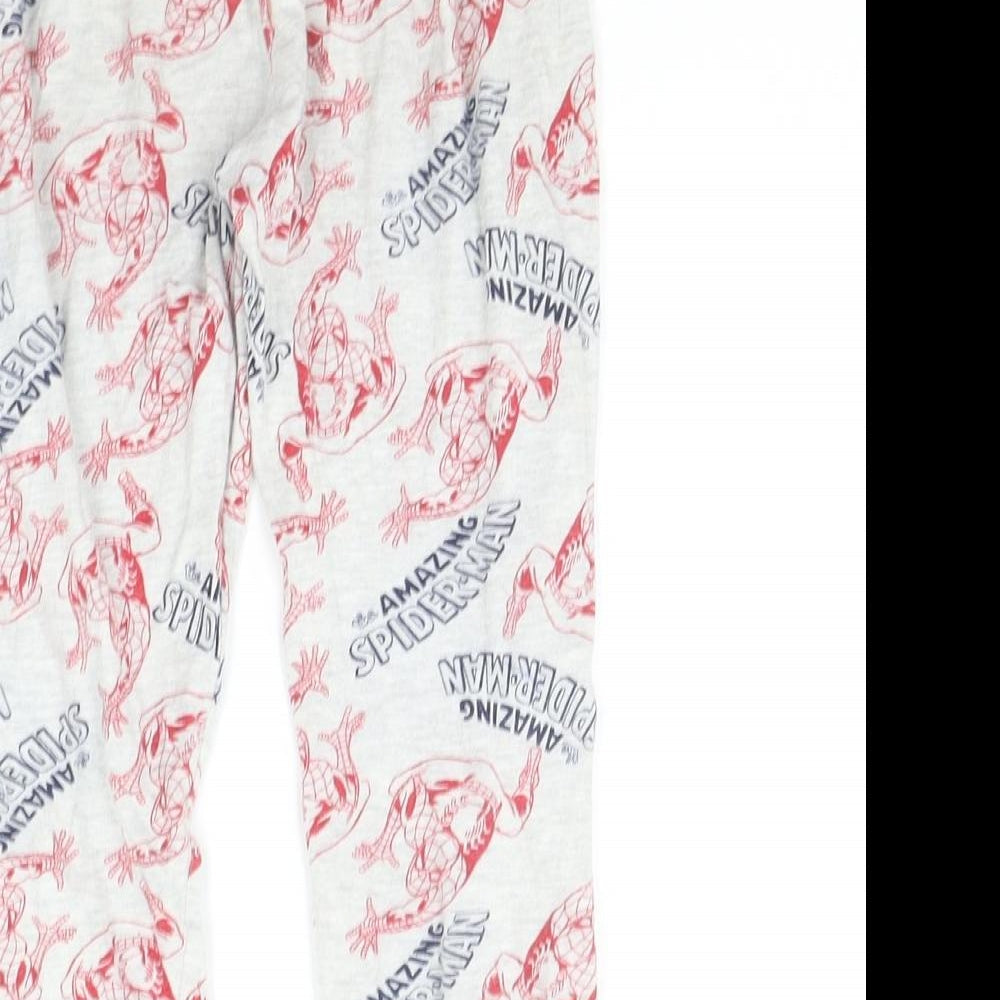 Primark Girls Grey Geometric  Top Pyjama Pants Size 4-5 Years  - MARVEL