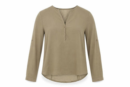 Womens UK Size M Preworn Green Basic Button-Up