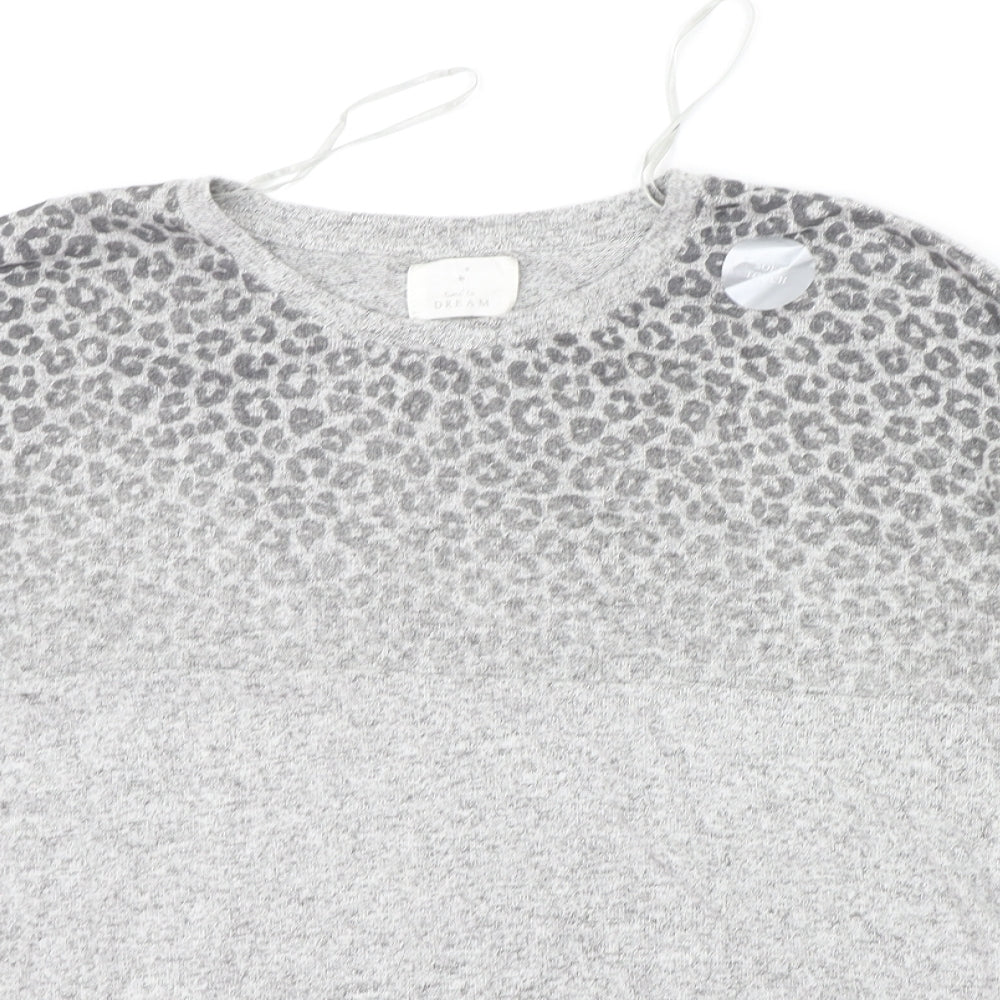 Womens UK Size S Matalan Grey Pullover Jumper