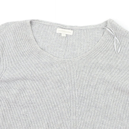 Womens UK Size S Monsoon Grey Pullover Jumper