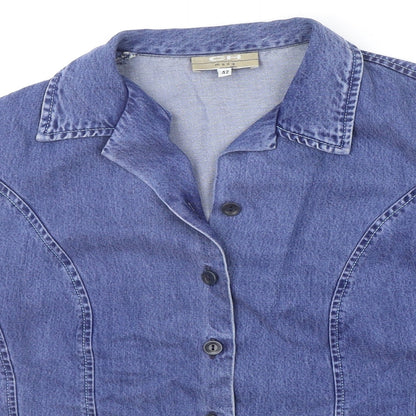 ch moda Womens Blue Houndstooth  Jacket  Size 14