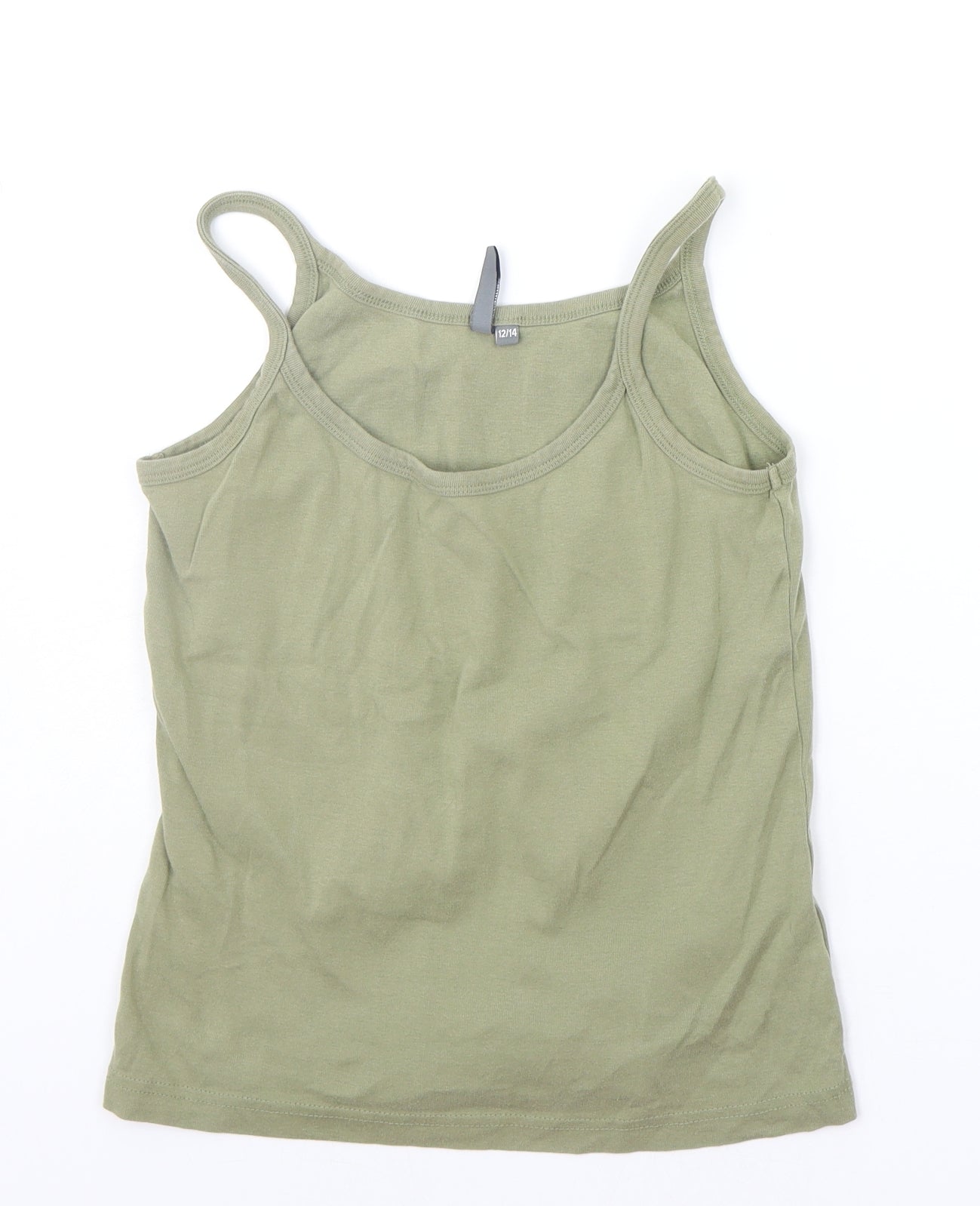 Wardrobe Essentials Girls Green   Basic Tank Size 12 Years