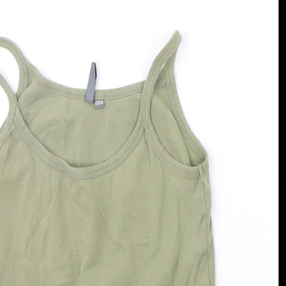 Wardrobe Essentials Girls Green   Basic Tank Size 12 Years