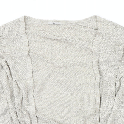 TU Womens Beige   Cardigan Jumper Size 14