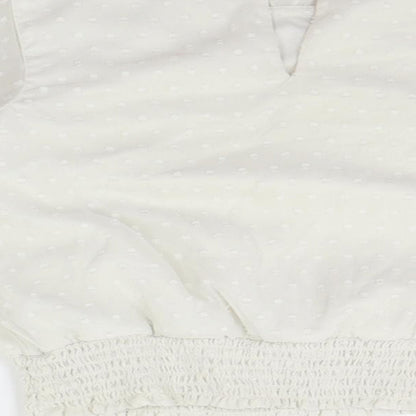George Girls White   Basic Button-Up Size 7-8 Years