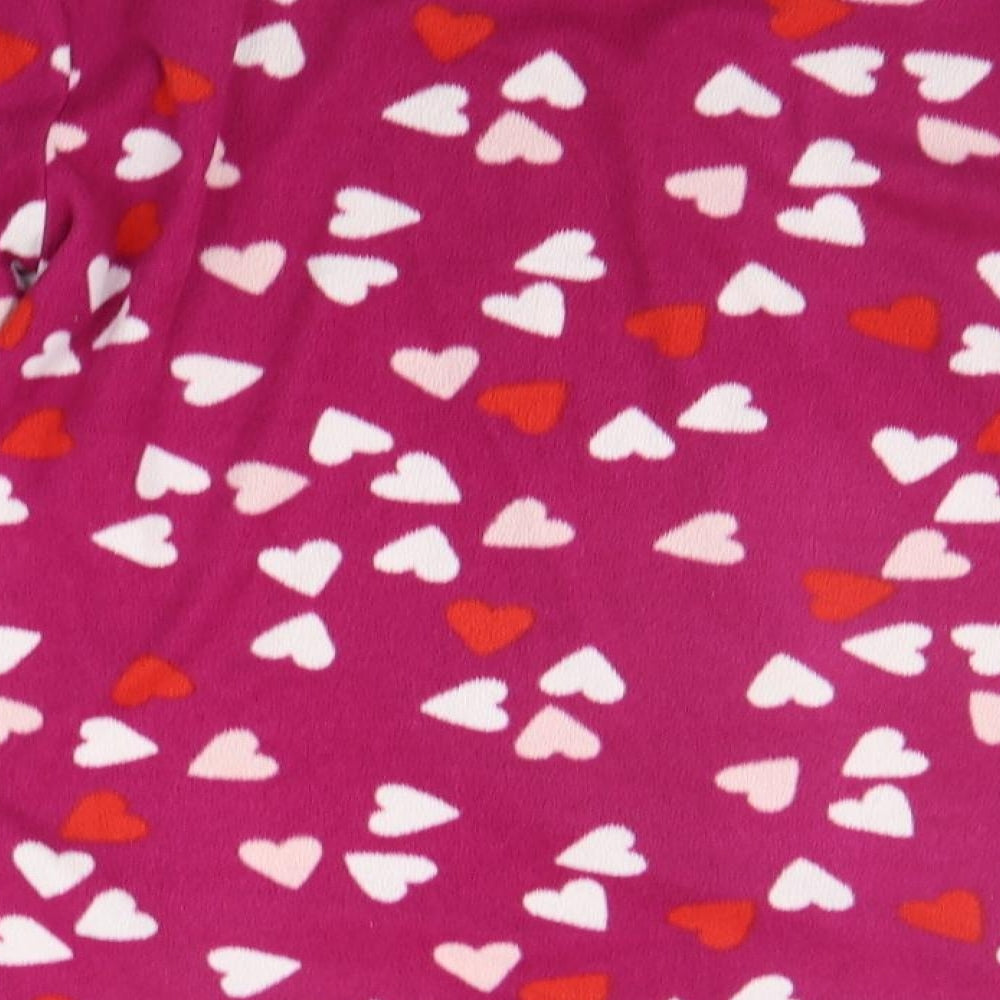 Marks and Spencer Girls Purple Geometric  Top Pyjama Top Size 8 Years  - HEARTS
