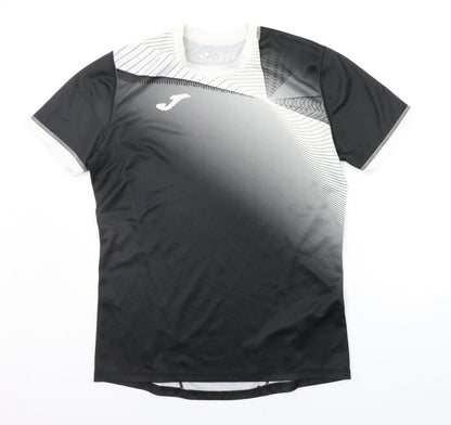 Professional team athletics Mens Black Geometric   T-Shirt Size S