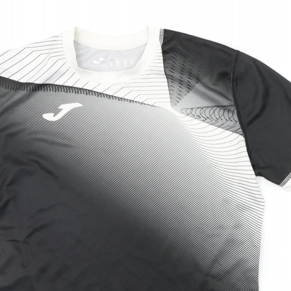Professional team athletics Mens Black Geometric   T-Shirt Size S