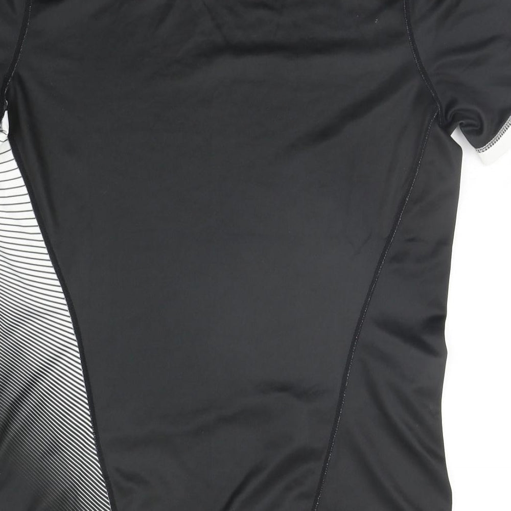 Professional team athletics Mens Black Geometric   T-Shirt Size S