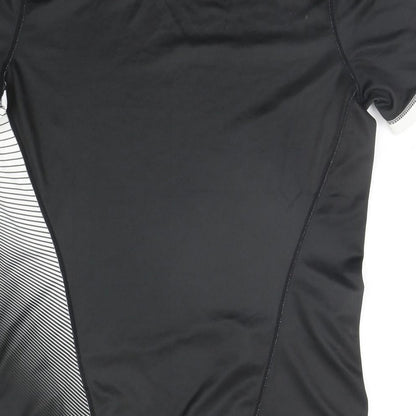 Professional team athletics Mens Black Geometric   T-Shirt Size S