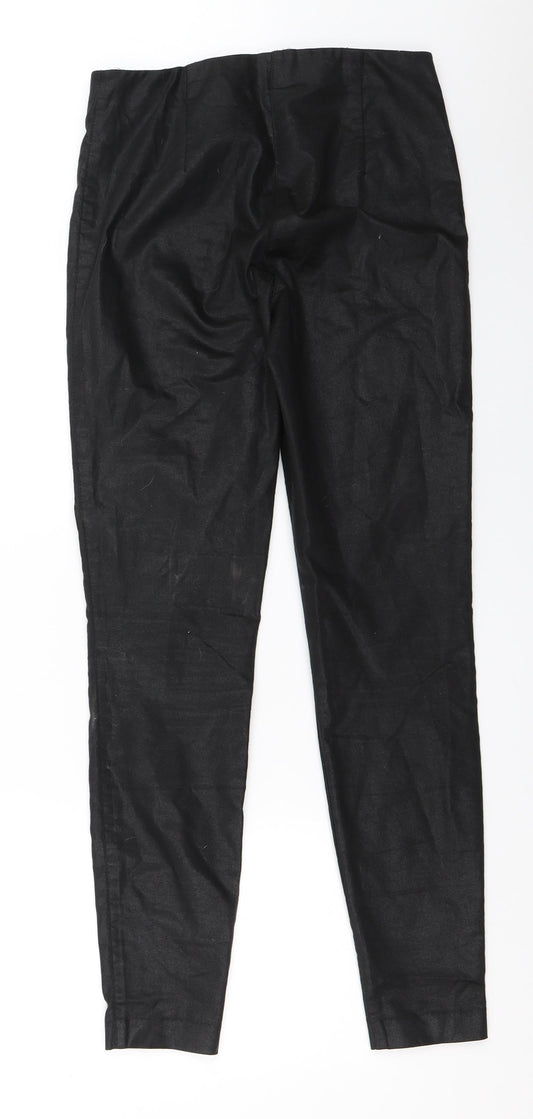 Womens UK Size 38 H&M Regular Fit Capri Black Trousers