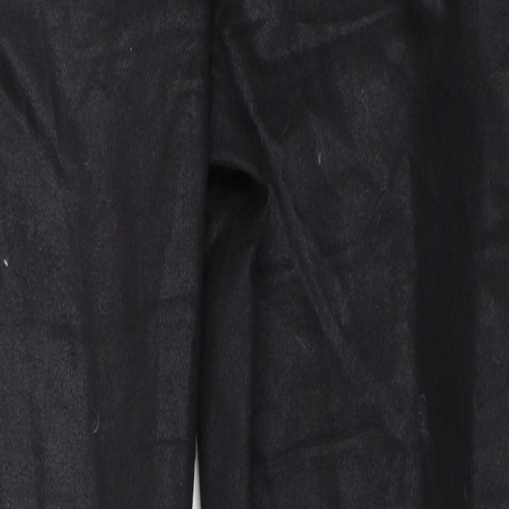 Womens UK Size 38 H&M Regular Fit Capri Black Trousers