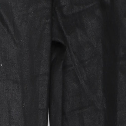 Womens UK Size 38 H&M Regular Fit Capri Black Trousers
