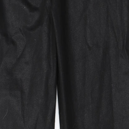 Womens UK Size 38 H&M Regular Fit Capri Black Trousers