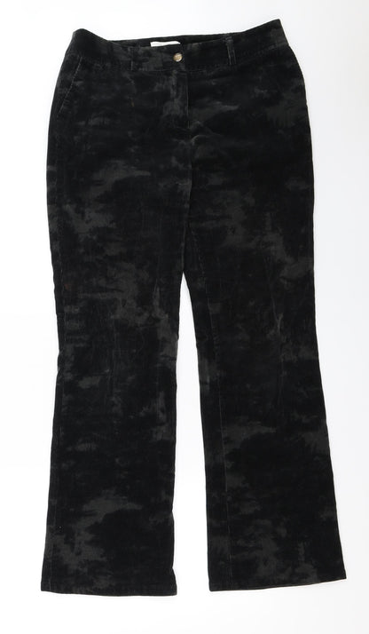 Nice Womens Black   Trousers  Size 16 L30.5 in