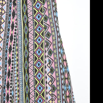 Peacocks Womens Pink Geometric  Trapeze & Swing  Size 10