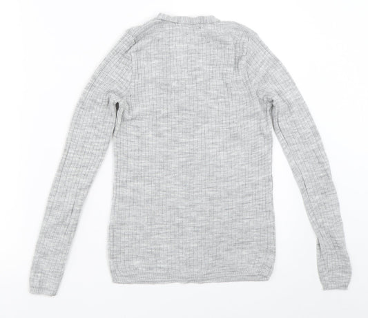 Womens UK Size 8 Atmosphere Grey Pullover Jumper