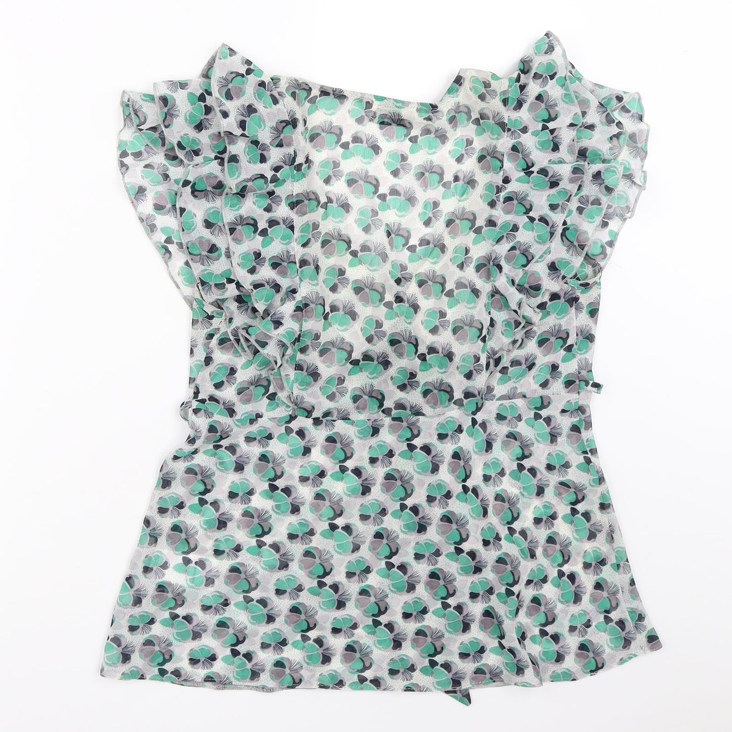 Womens UK Size 12 Select Green Basic Blouse