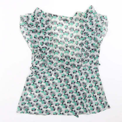 Womens UK Size 12 Select Green Basic Blouse