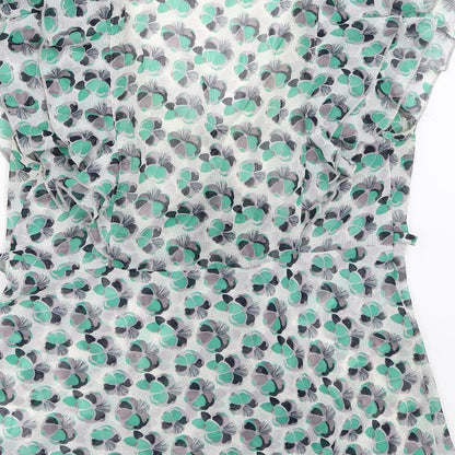 Womens UK Size 12 Select Green Basic Blouse