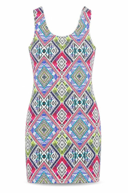 New Look Womens White Geometric  Bodycon  Size 10