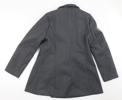 SheIn Womens Grey   Overcoat Coat Size M