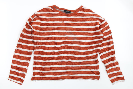 Womens UK Size M New Look Orange Pullover Jumper