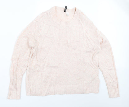 H&M Womens Pink   Pullover Jumper Size M