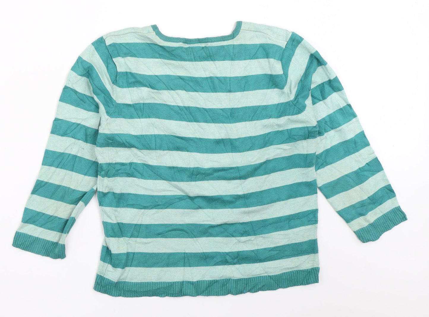Womens UK Size 12 Atmosphere Green Pullover Jumper