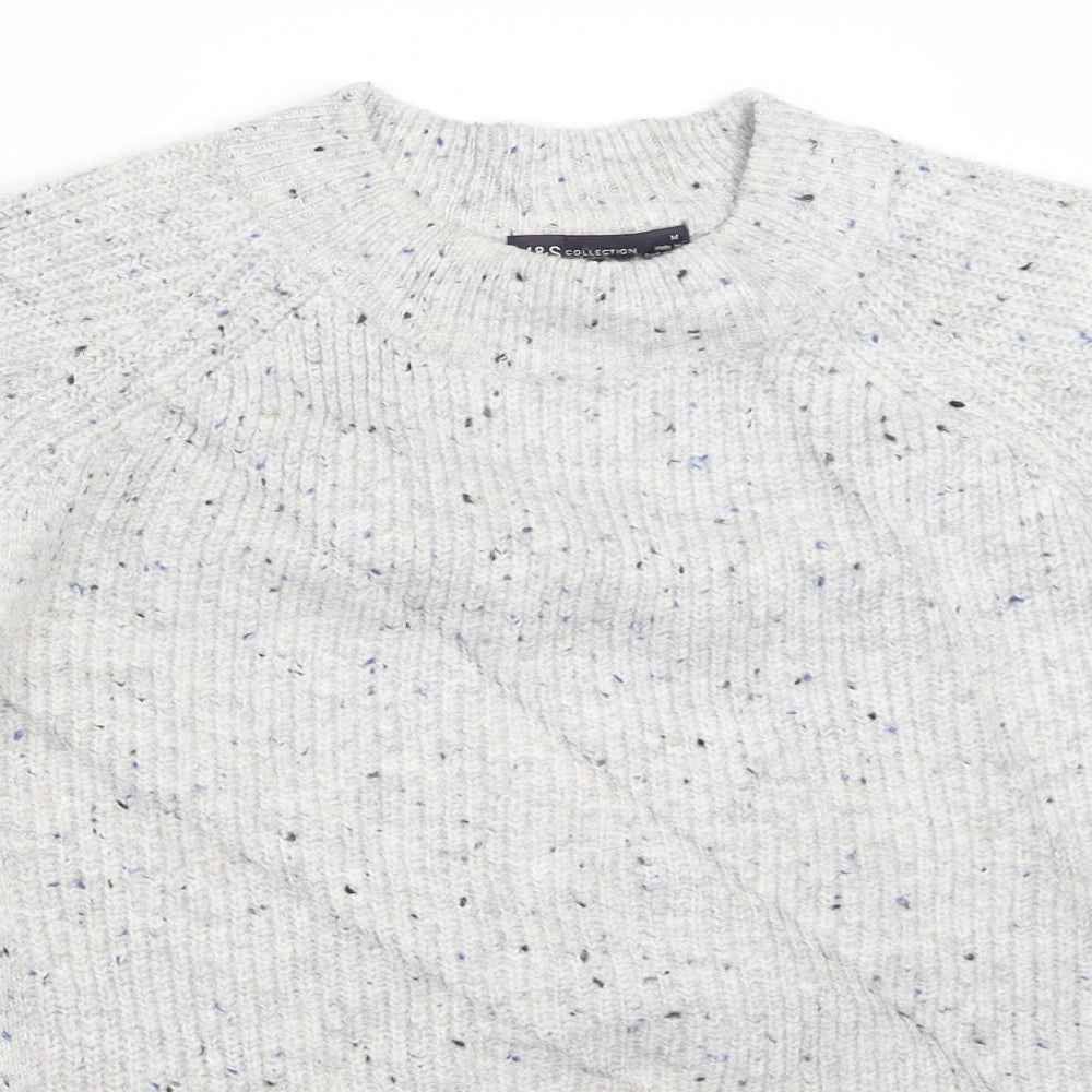Womens UK Size M Marks and Spencer Grey Pullover Jumper