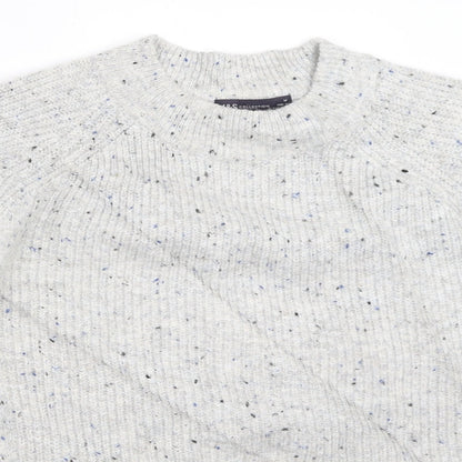 Womens UK Size M Marks and Spencer Grey Pullover Jumper