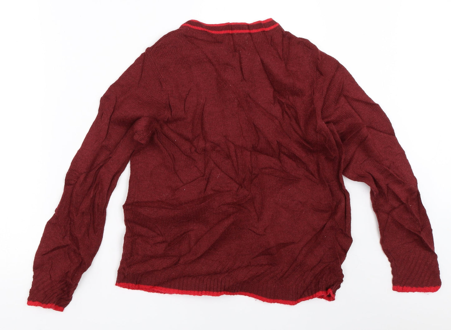 Womens UK Size 14 Marks and Spencer Red Cardigan Jumper