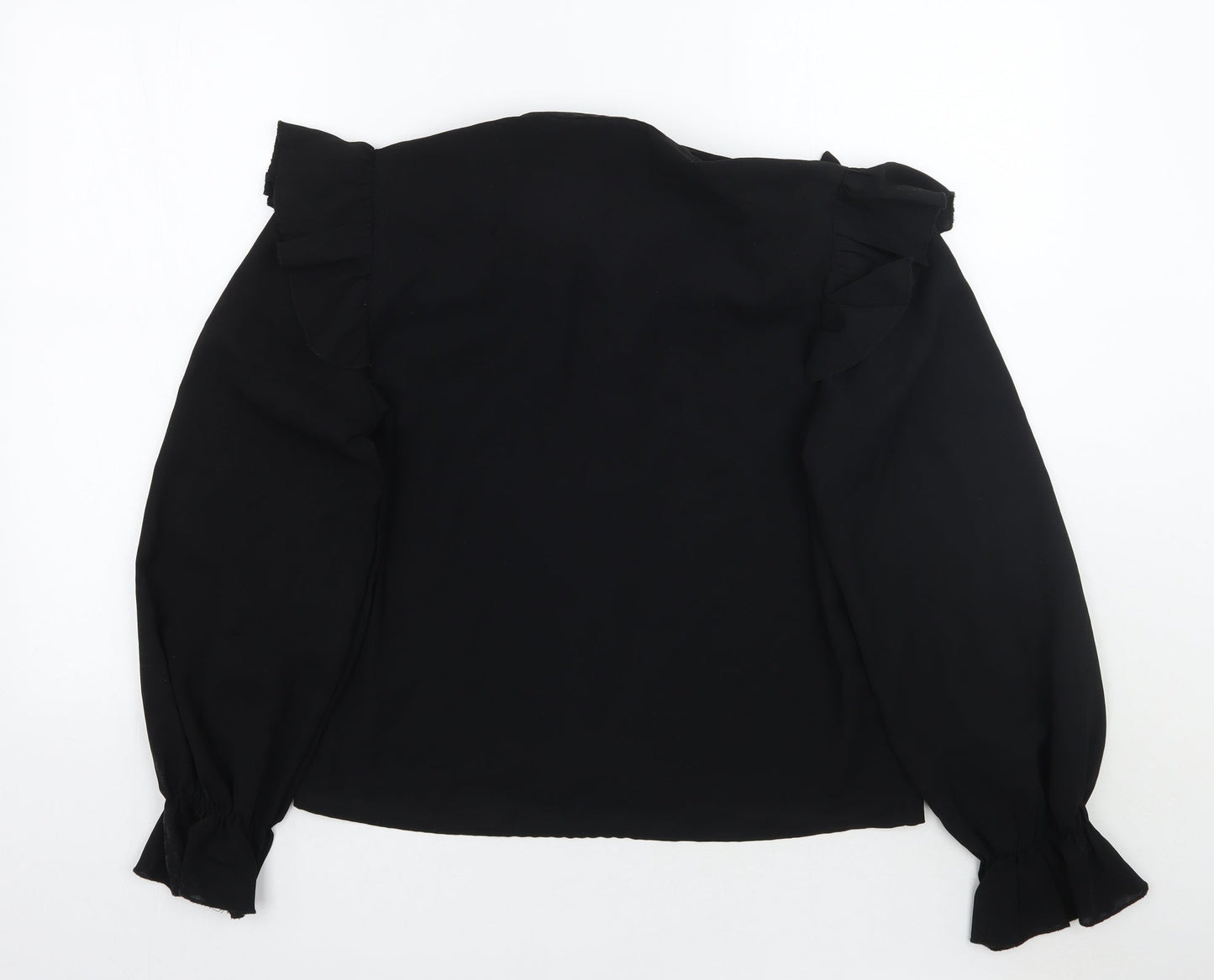 SheIn Womens Black   Basic Button-Up Size M