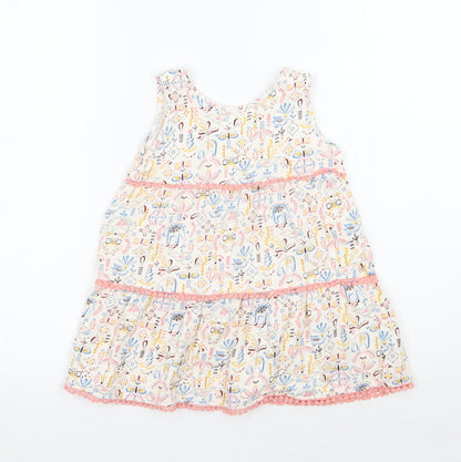 TU Girls Ivory Floral  A-Line  Size 4-5 Years
