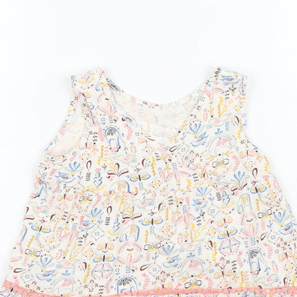 TU Girls Ivory Floral  A-Line  Size 4-5 Years