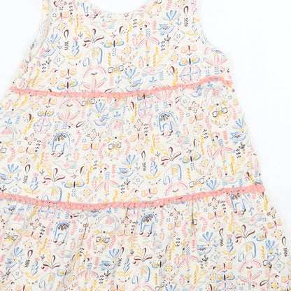 TU Girls Ivory Floral  A-Line  Size 4-5 Years
