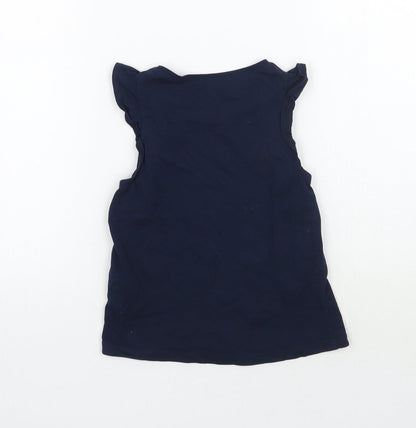 H&M Girls Blue   Basic Tank