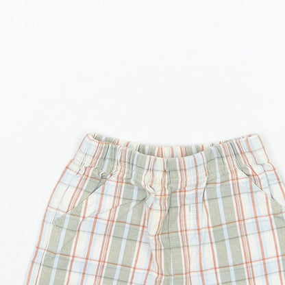 Adams Boys Green Check  Cropped Trousers Size 0-3 Months