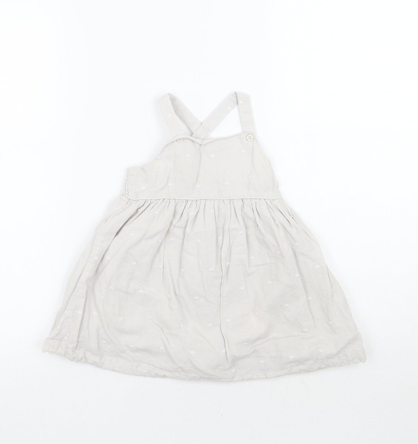 BHS Girls Grey Geometric  A-Line  Size 12-18 Months