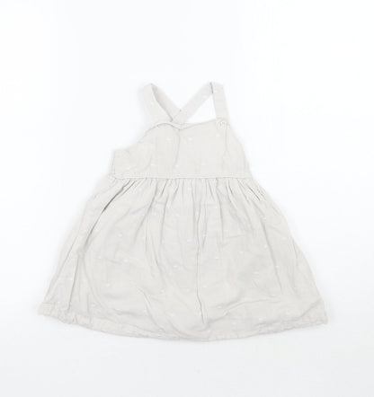 BHS Girls Grey Geometric  A-Line  Size 12-18 Months