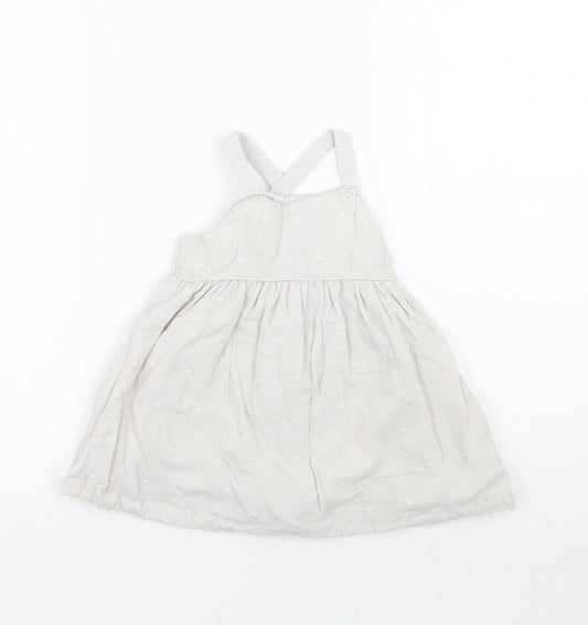 BHS Girls Grey Geometric  A-Line  Size 12-18 Months
