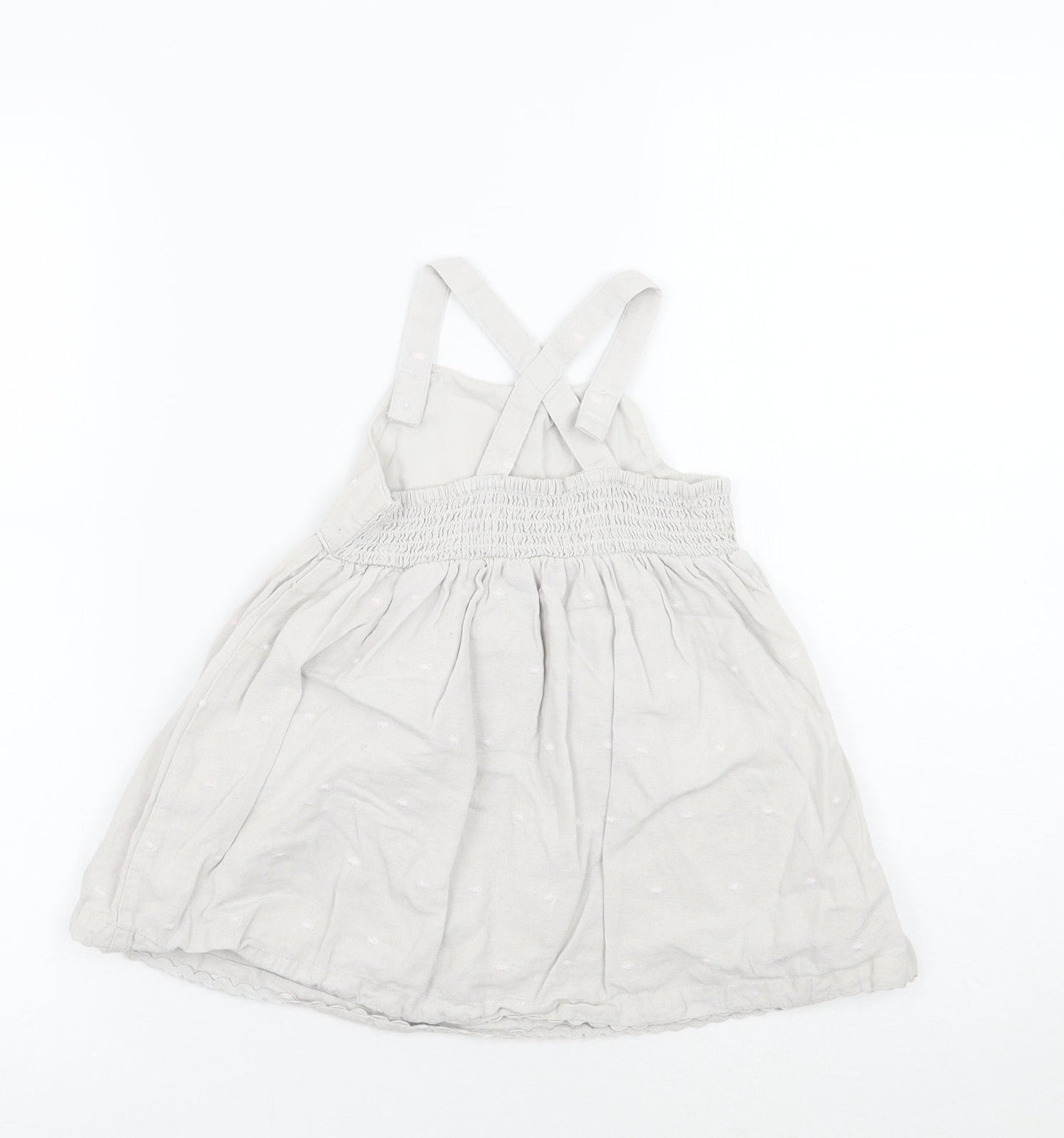 BHS Girls Grey Geometric  A-Line  Size 12-18 Months