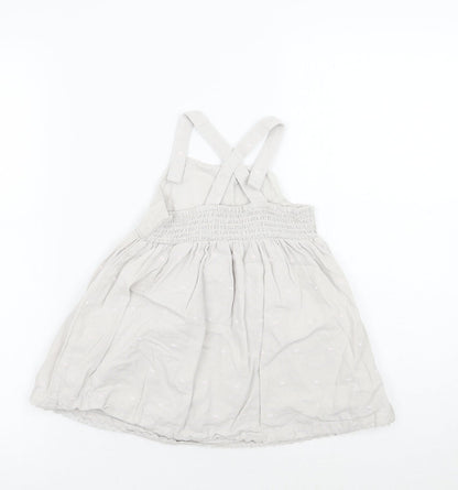 BHS Girls Grey Geometric  A-Line  Size 12-18 Months