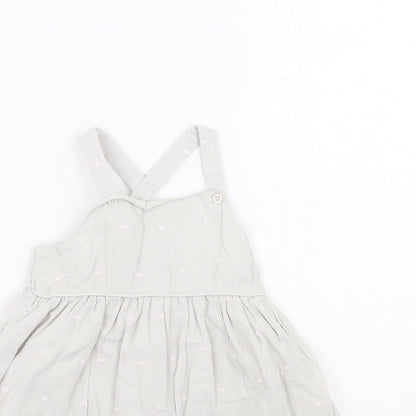 BHS Girls Grey Geometric  A-Line  Size 12-18 Months