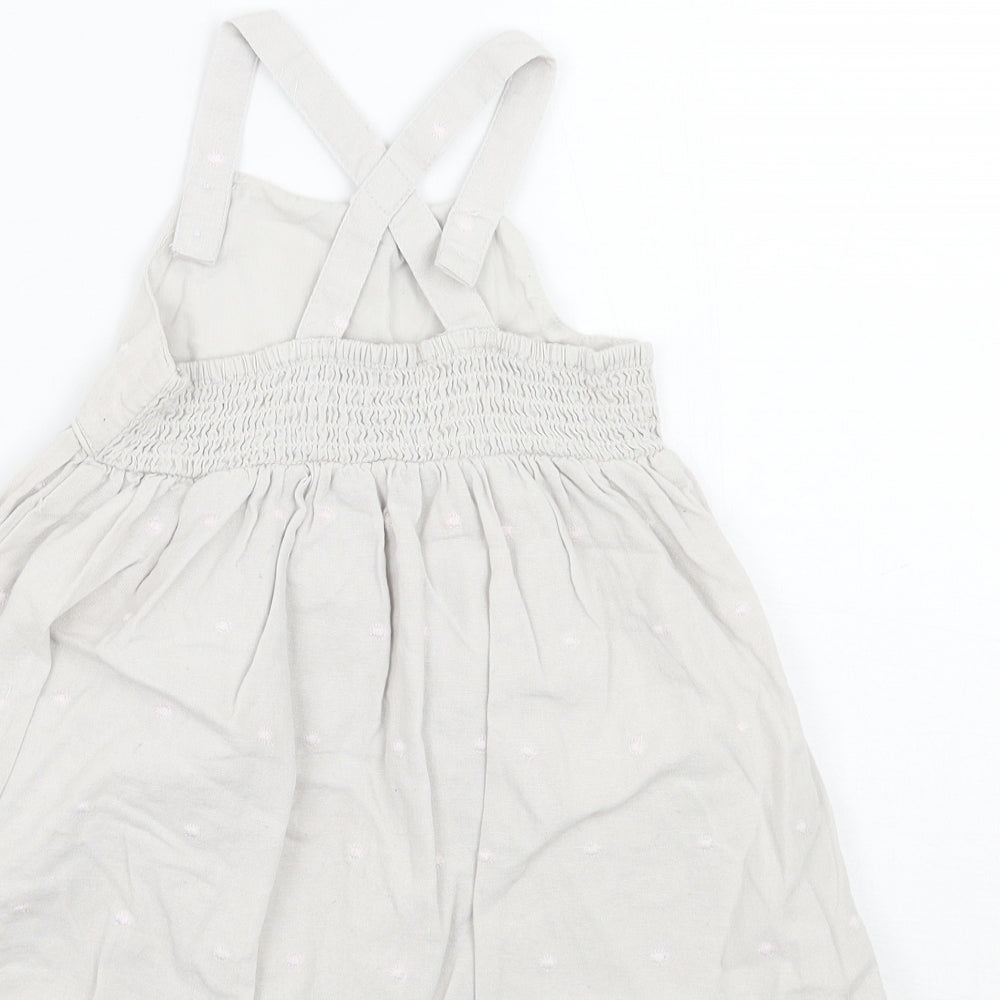 BHS Girls Grey Geometric  A-Line  Size 12-18 Months